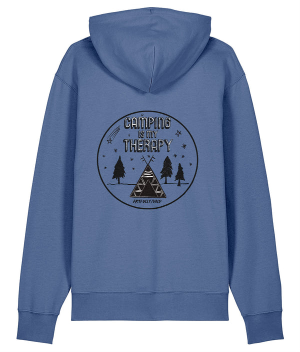 CAMPING IS MY THERAPY Organic Heavy Hoodie [UNISEX]