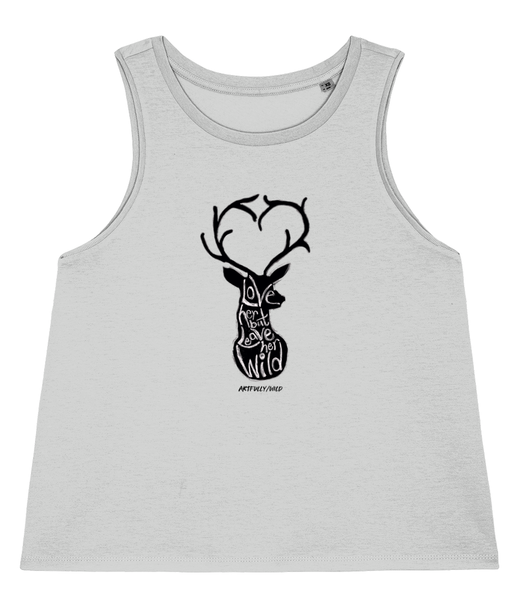 LOVE HER BUT LEAVE HER WILD Organic Sleeveless Tank Top [WOMEN]