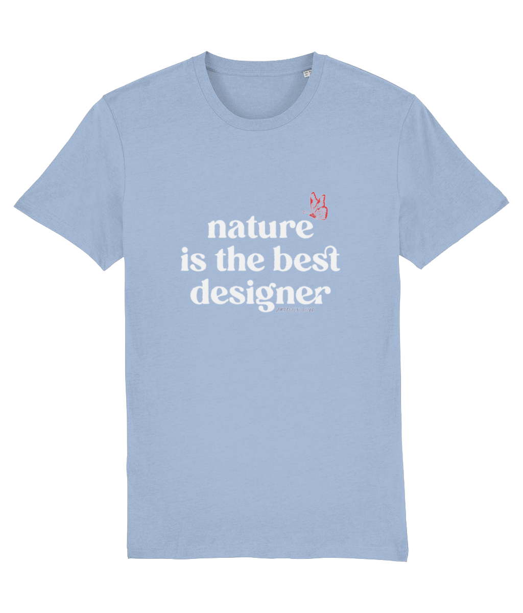 BUTTERFLY / NATURE IS BEST DESIGNER Organic Tshirt [UNISEX]